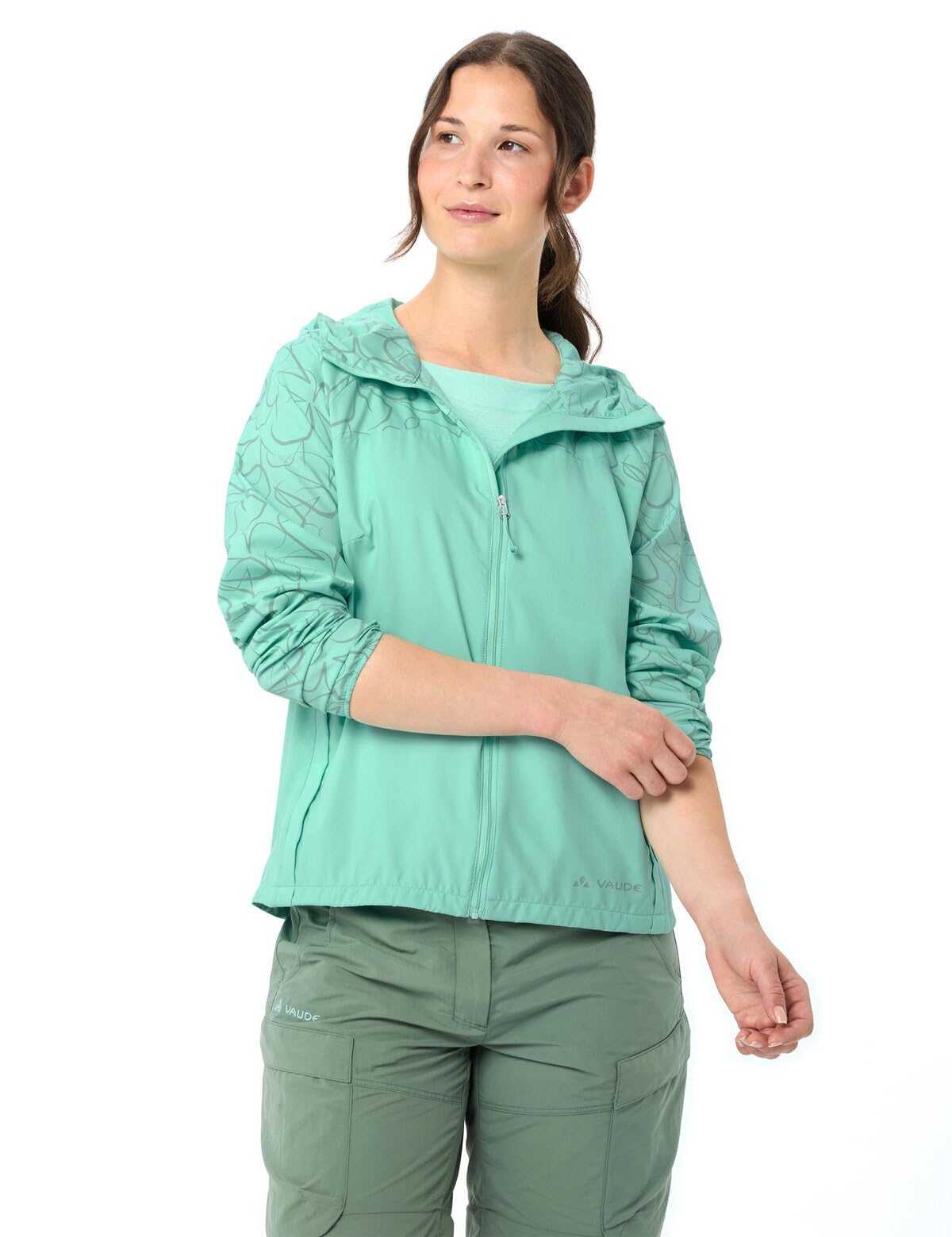 VAUDE Windjacke atmungsaktiv wasserabweisend recyceltes Polyester