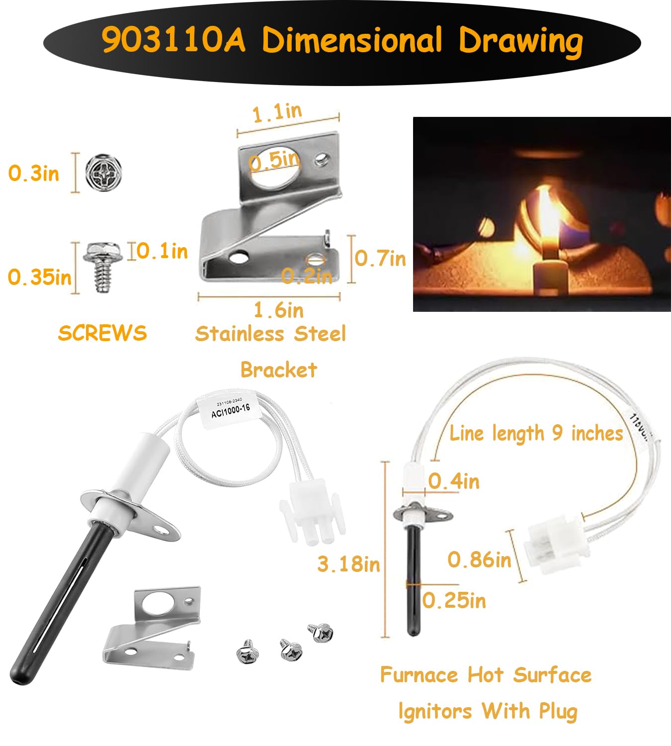 Spark Igniter For Gas Furnace Furnace Ignitor Replacement