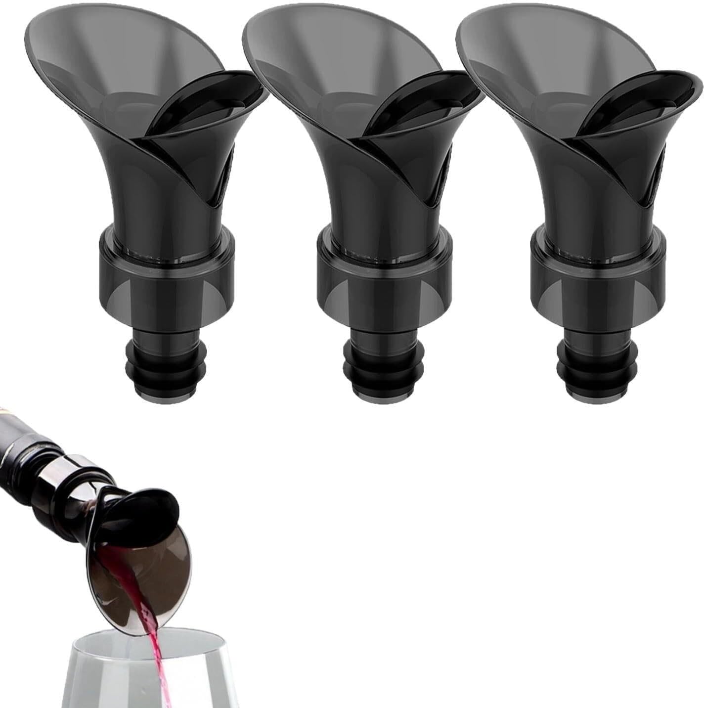 Wine Saver with Vacuum Pump, 2 in 1 Petal Wine Cork Pourer and Sealer