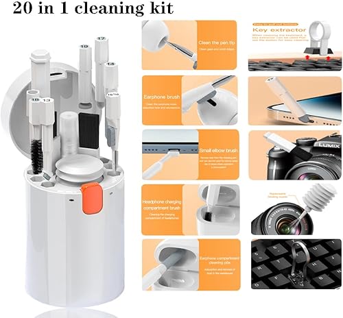 Miniatura 3 de Kit limpiador de pantalla de teléfono portátil, kit de limpieza de teclado, limpiador de laptop, herramienta de limpieza de dispositivo electrónico