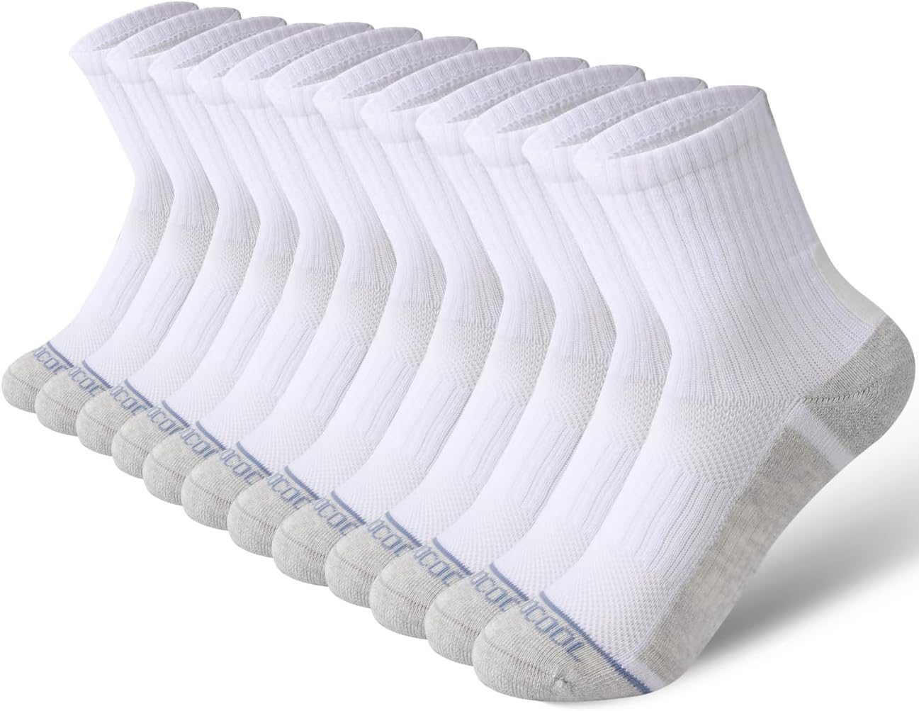BAMBOO COOL Boys Crew Athletic Socks for 10-14Y 6 Pair