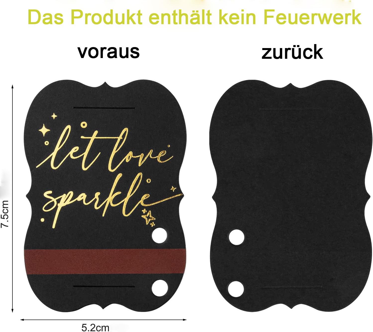 100 Etichette Carta Kraft Per Candele Magiche - Con Striscia Accendifiammiferi - Foto 4