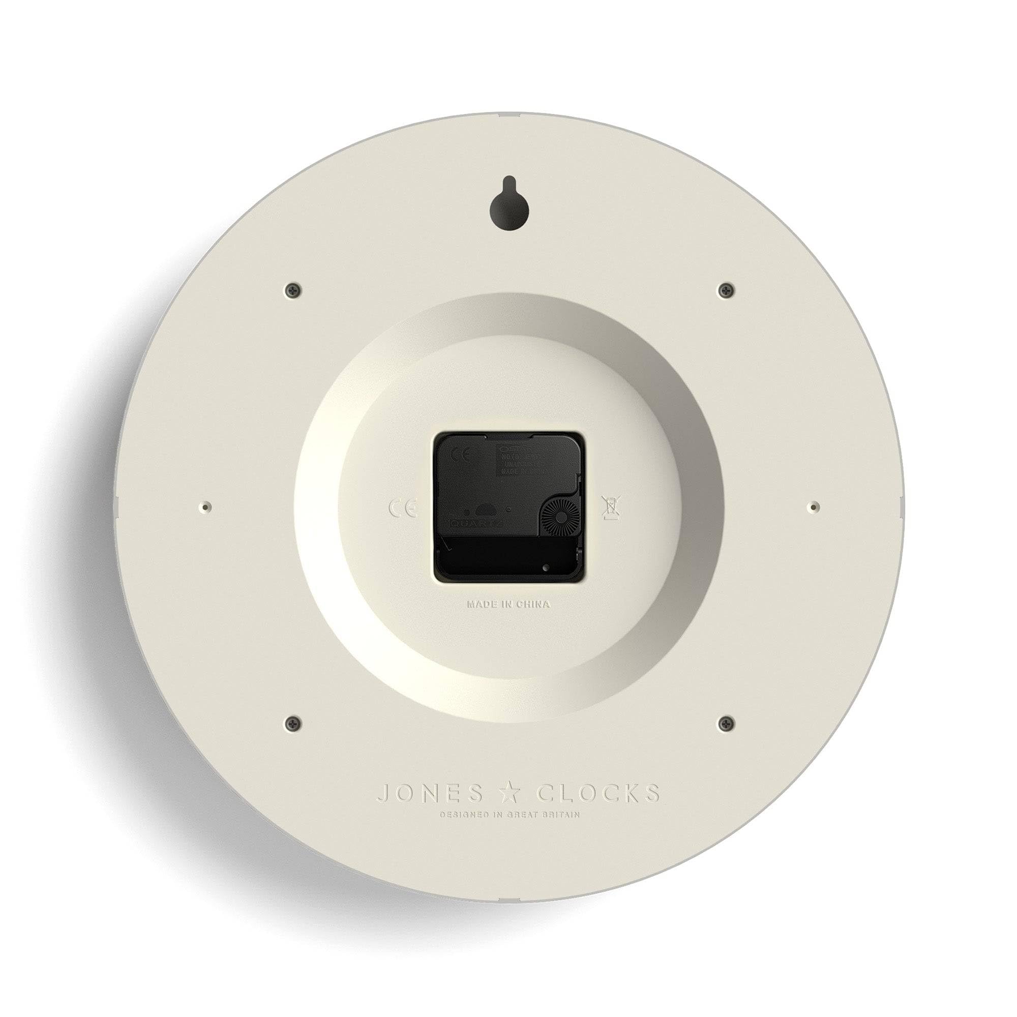 JONES CLOCKS® Strand Reloj de Pared | Reloj Convexo clásico Moderno | 30cm | Armada Francesa | Números Romanos | Ideal para la Cocina, el salón, la Oficina o el Dormitorio