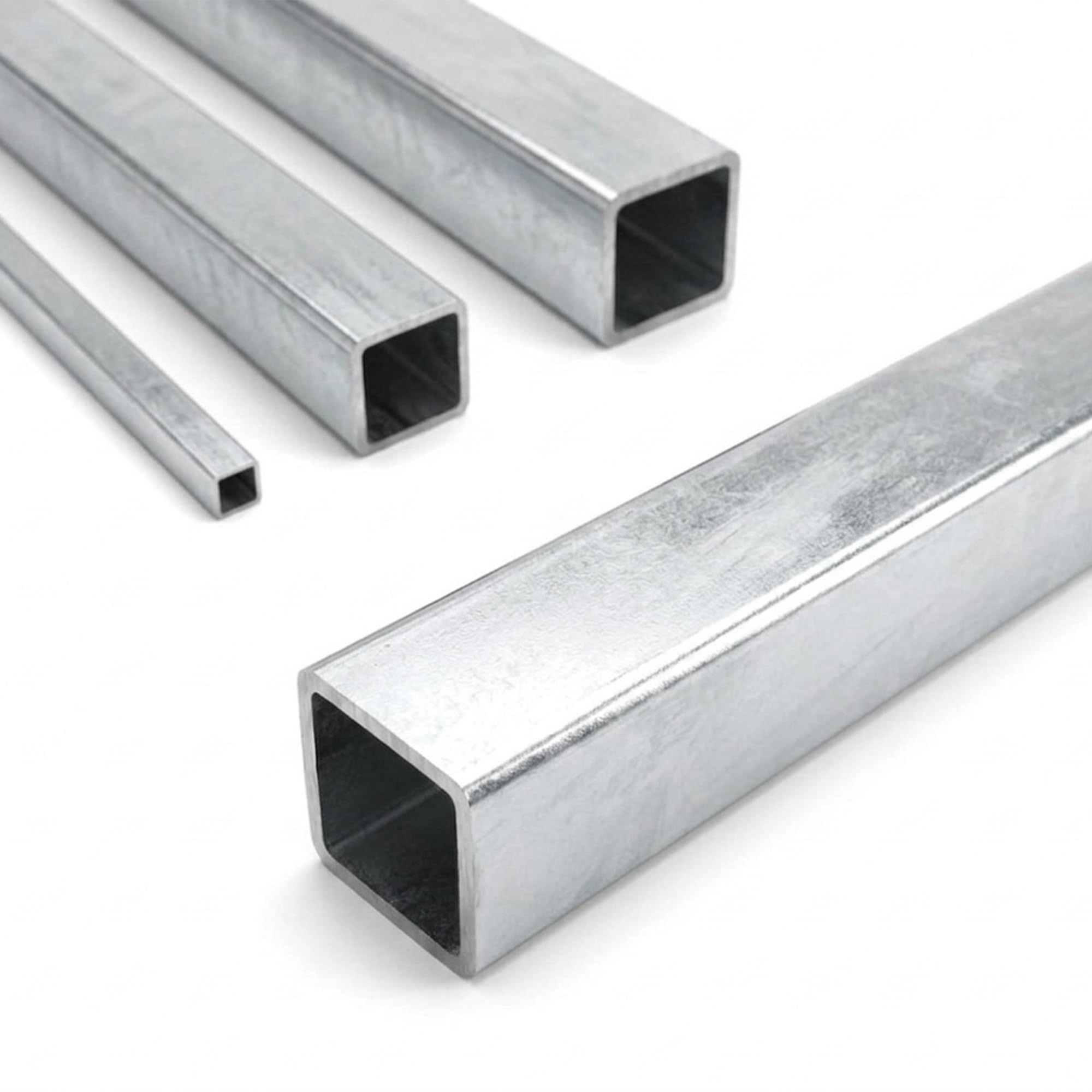 Tubolare ferro quadro zincato 40x40x2mm Barra 3 metri Profilo acciaio zincato carpenteria