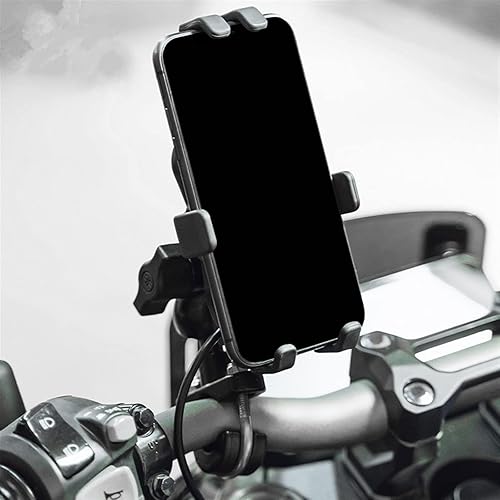 Miniatura 4 de Soporte para teléfono celular Espejo de motocicleta Soporte de teléfono móvil para Yamaha MT-03 MT03 MT 03 GPS Manillar Soporte de teléfono