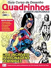 Capa de Guia Curso de Desenho Quadrinhos Super-Heroínas