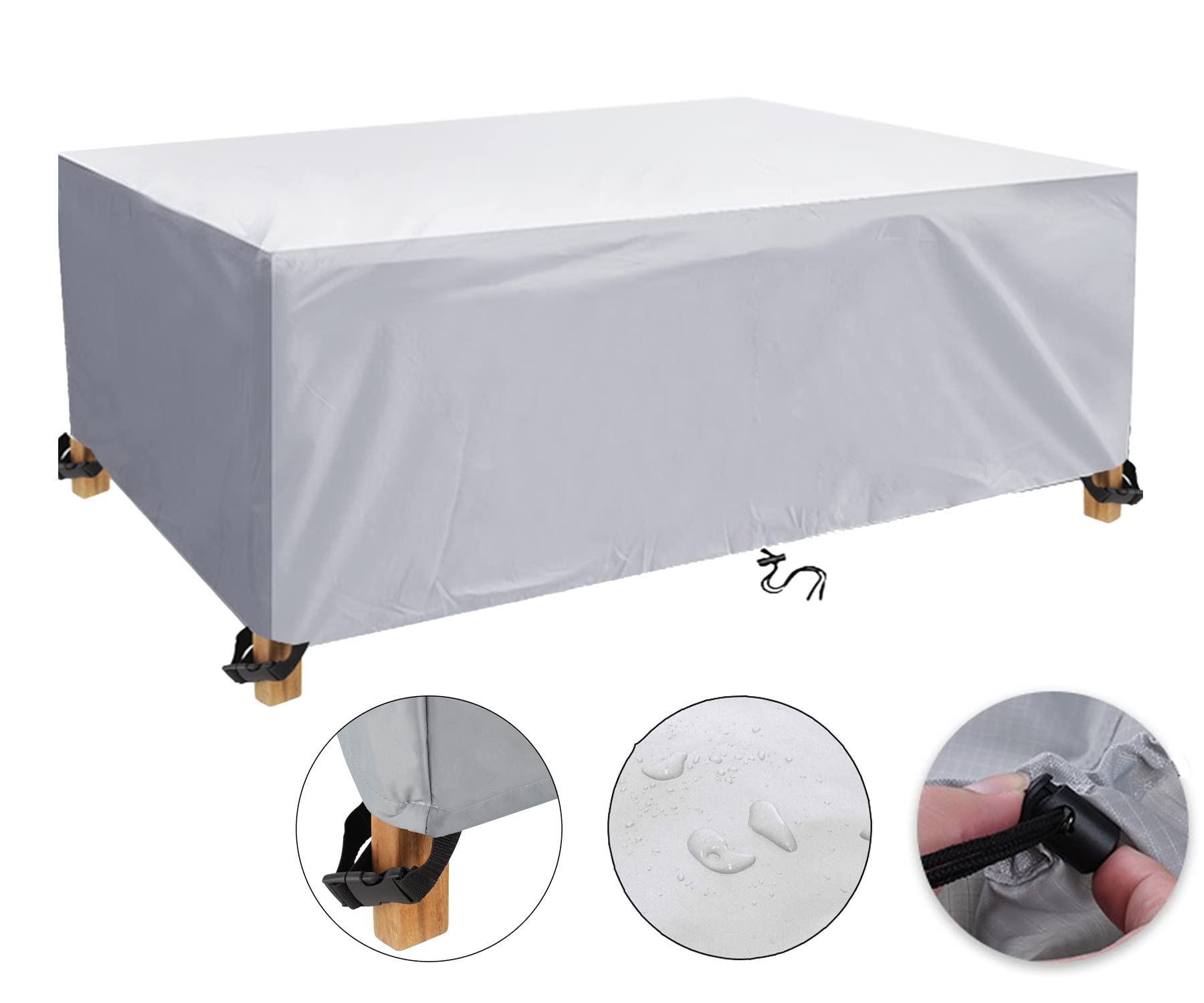 Copertura Per Mobili Da Giardino DKHLYB - Tessuto Oxford 600D, Impermeabile, 180x100x75cm