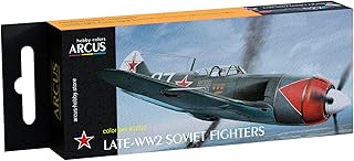 Arcus 1002 Acrylic paints set Late-WW2 Soviet Fighters 6 colors in set