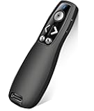 Air Mouse 2-in-1 USB Type C Presentation Clicker Wireless Presenter Remote for PowerPoint, Powerpoint Clicker with Volume Control PowerPoint Slide Advancer for Mac, Computer, Laptop