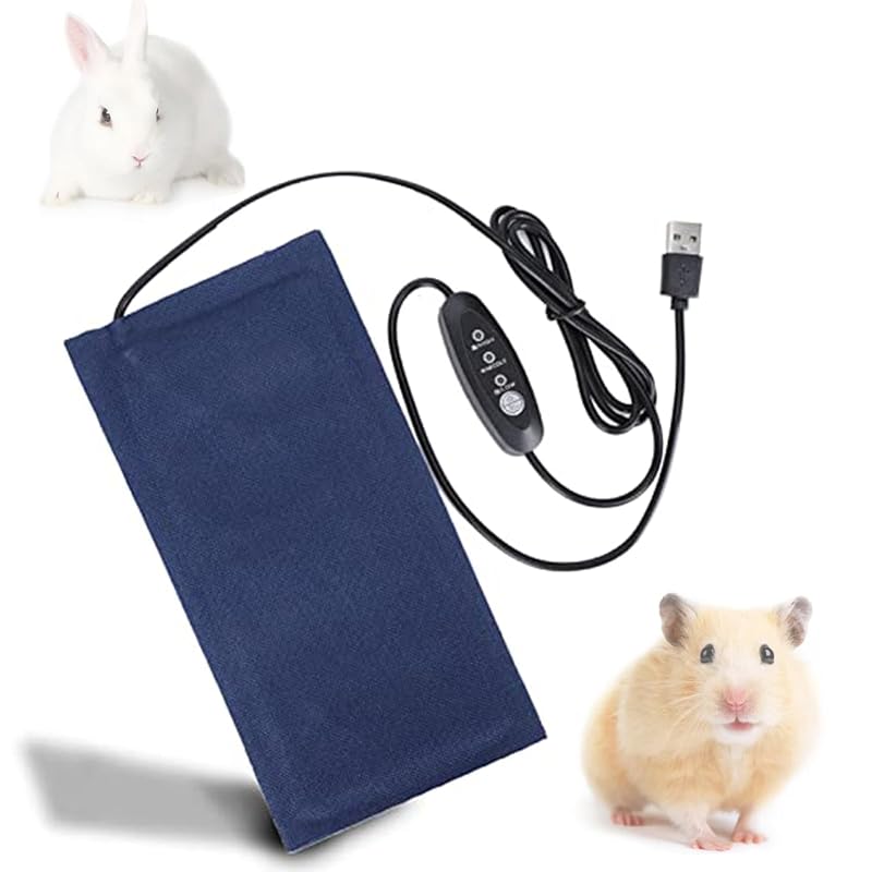 Manta Térmica para Terrário KUIDAMOS com 3 Níveis de Temperatura e Alimentação USB, 27,94 x 14,48 cm
