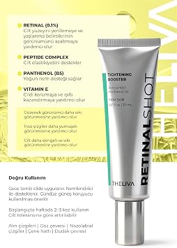 The Liva Retinal Shot Tightening Booster Krem, Sıkılaştırıcı Yüz Kremi, Gece Kremi Yenileyici 30 ml