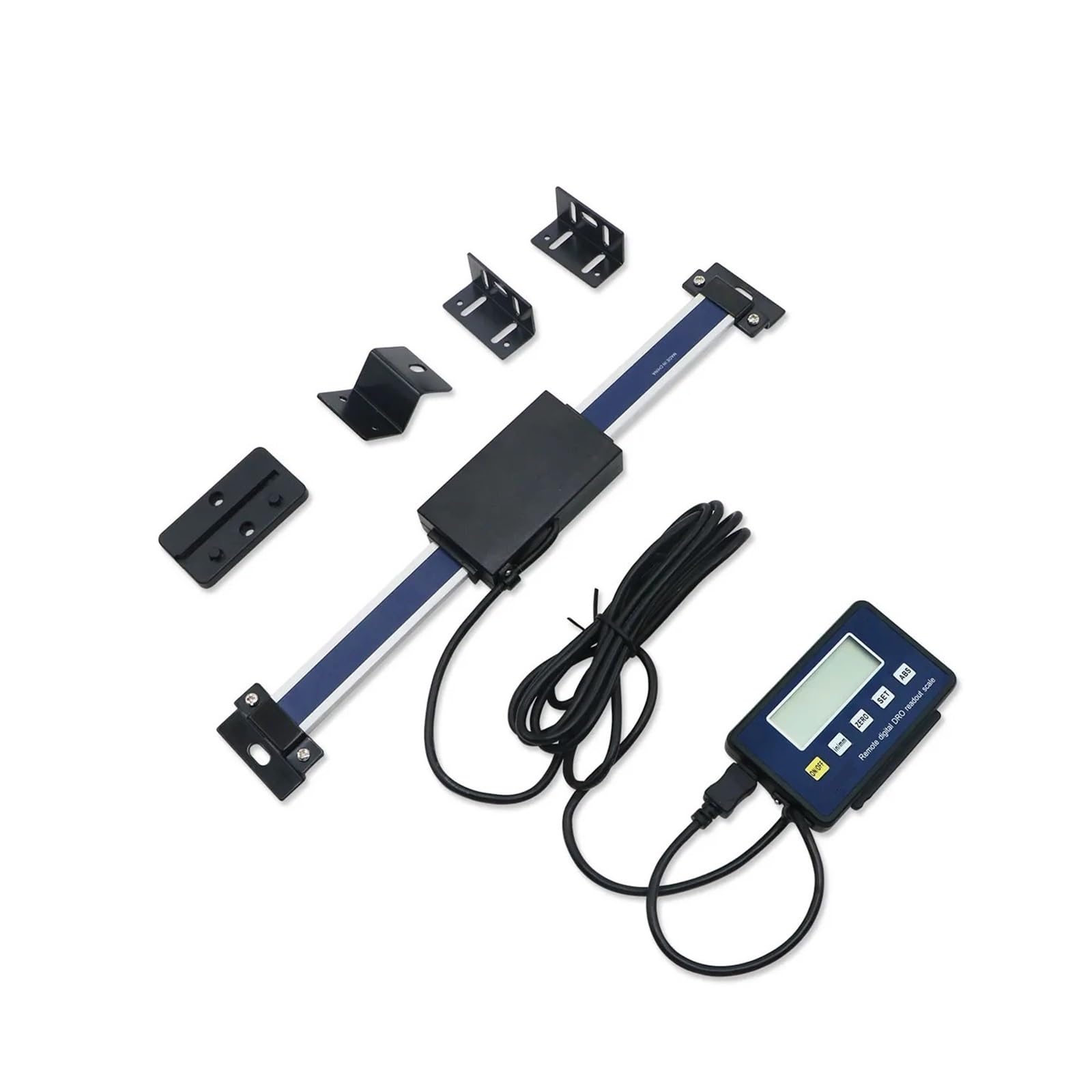 Opfvujikx 0-150Mm Linear Scale Encoder, Precision Digital Readout: /0-200Mm/0-300Mm Magnetic Remote Digital Linear Scale With External, 0.01Mm Accuracy For Milling Machine(0-150Mm)