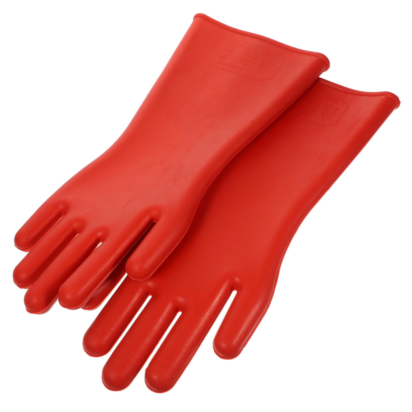 Veemoon Moufles Isolants de Travail en Caoutchouc Rouge Haute Tension Résistance à Haute Pression et Légèreté, pour Travaux et Applications Industrielles