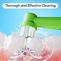 Vista 3 de 8 cabezales de repuesto para cepillos de dientes eléctricos para niños, compatibles con Braun Oral B