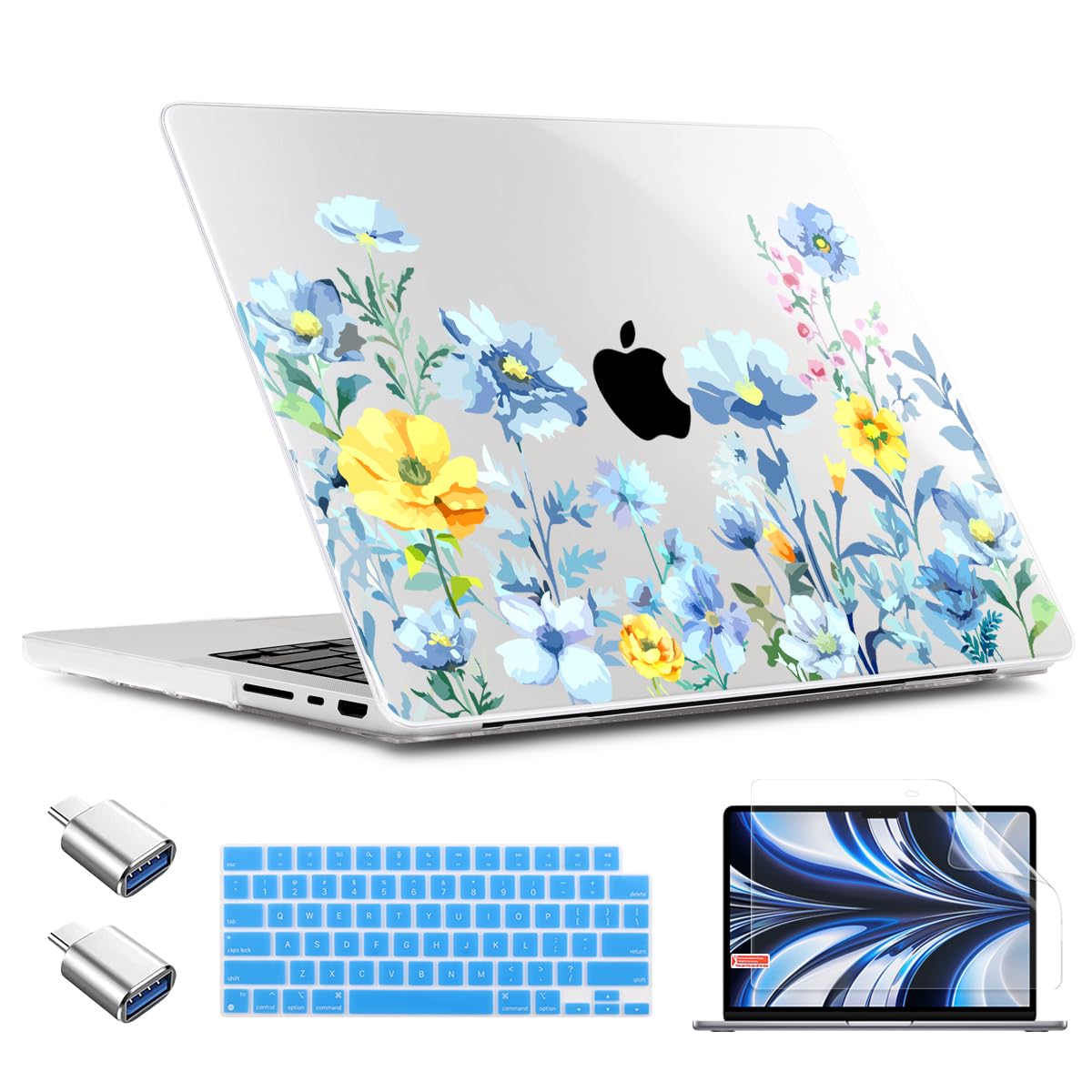 MacBook Pro 16 Inch Case With Keyboard Cover - Compatible With M4/M3/M2/M1 Models Cactus Design