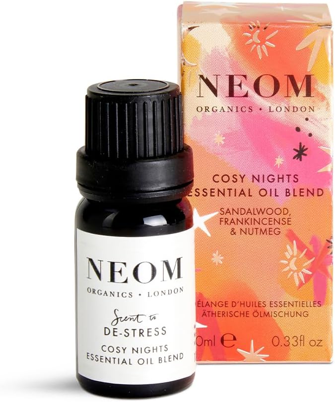 NeomCosy Night's Essential Oil Blend, 10ml | Sandalwood, Frankincense & Nutmeg | Christmas