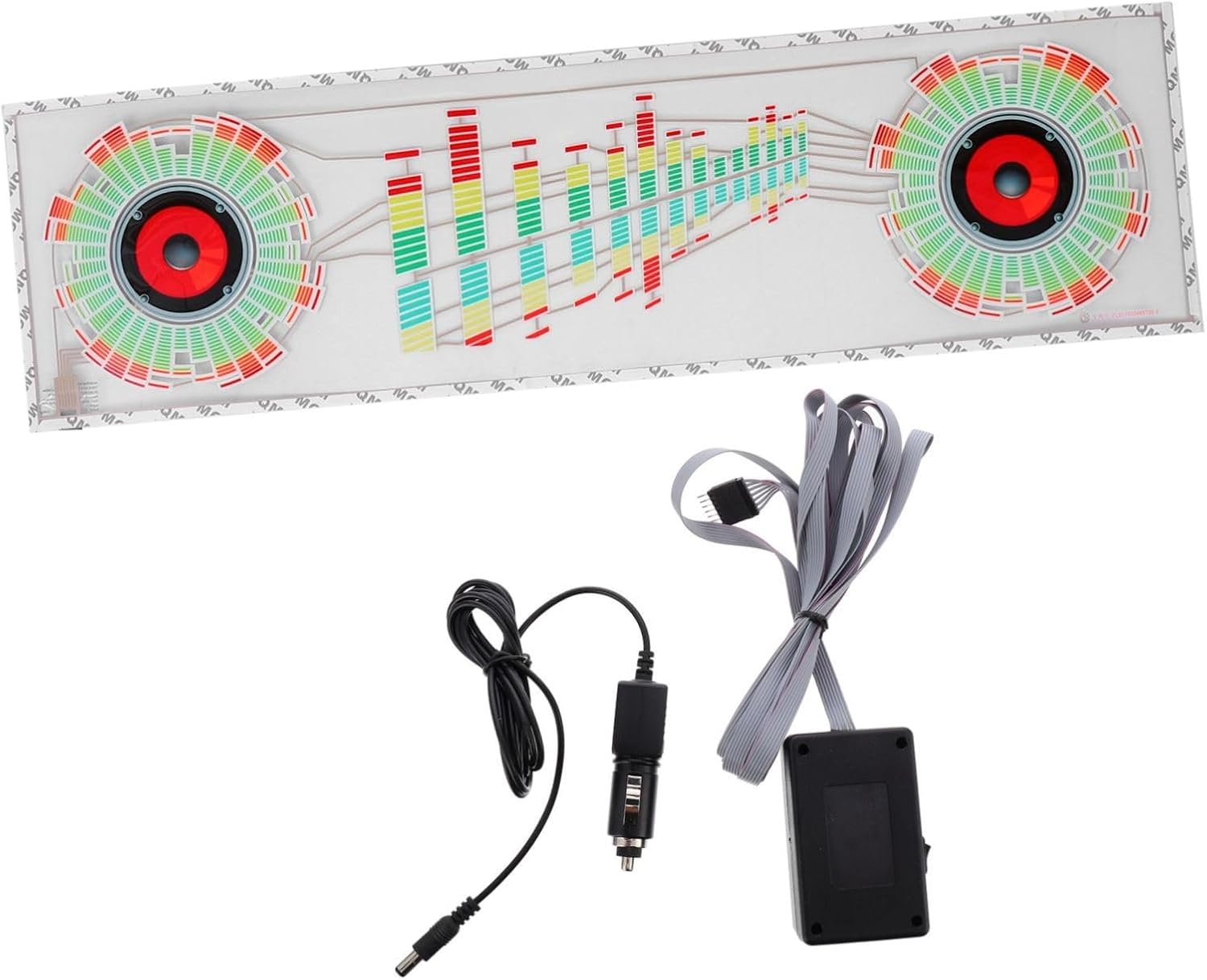 Car Interior Led Ambience Lamp Voice-Activated Rhythm Lights with Remote Control Multi-Color Strip for Enhanced Atmosphere Easy Installation for All Vehicles