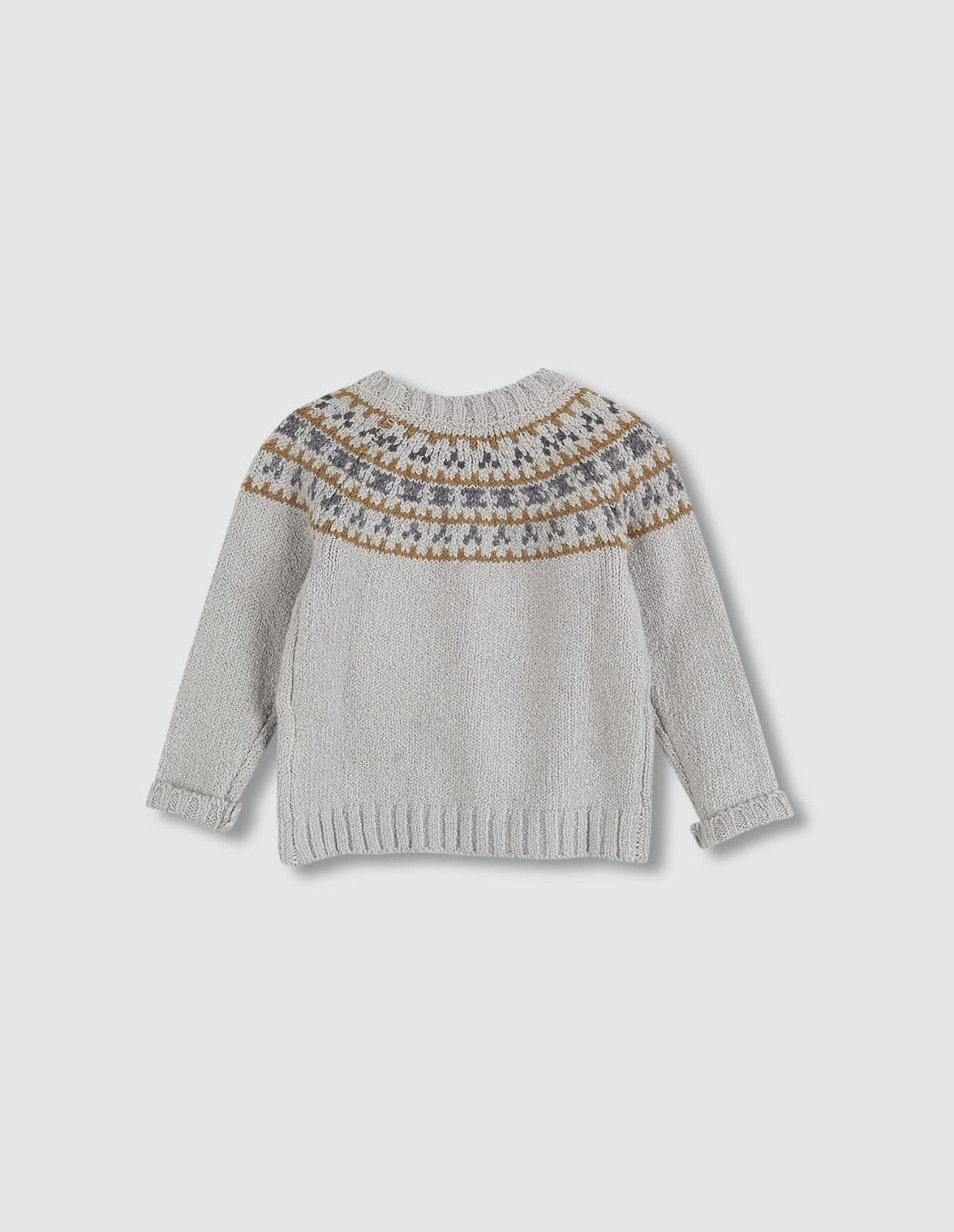 Gocco Baby-Jungen Grau Polo-Pullover