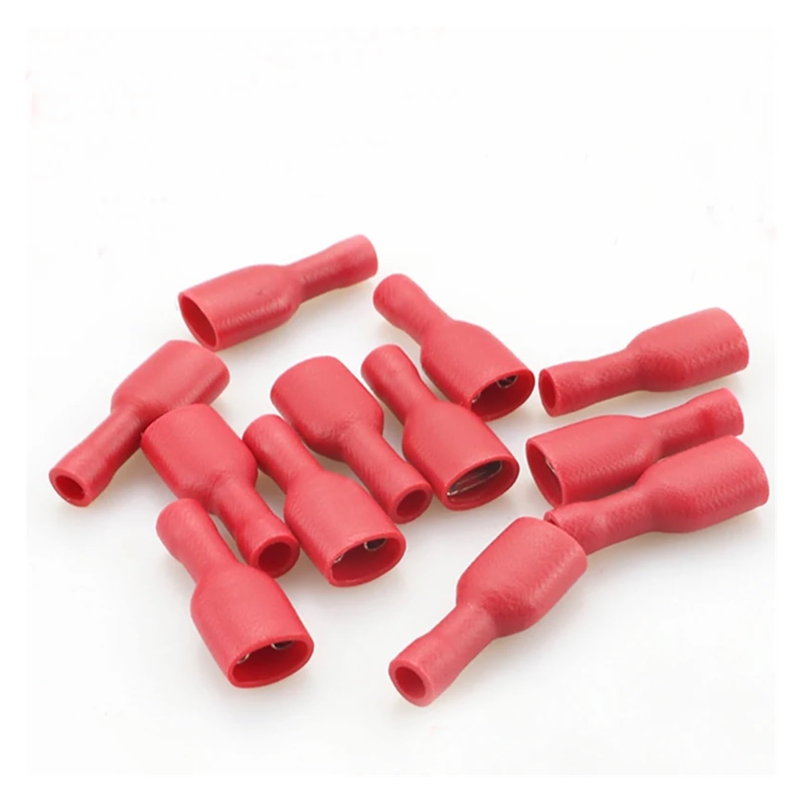 Lot de 1000 cosses à Femelles entièrement isolées FDFD1.25-187, Rouges, 4,8mm