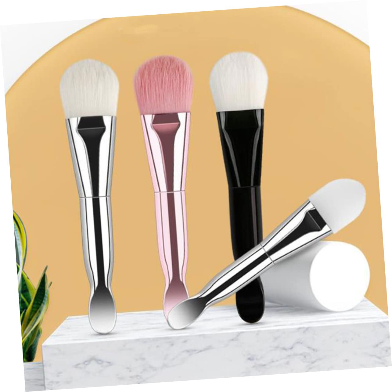 12 Piezas Cepillo De Maquillaje Máscara Pinceles De Maquillaje Elegantes Brocha De Maquillaje Facial Base De Aerógrafo Aplicador Facial Rubor Brocha Para Polvos Destacar Piel Suave