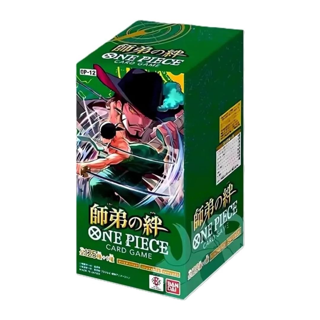 One Piece OP-12 Booster Display – Bonds Of Master And Disciple, 24 Sobres De Cartas Coleccionables Japonesas TCG, Incluye Protección Heartforcards, Ideal Para Fans Y Coleccionistas