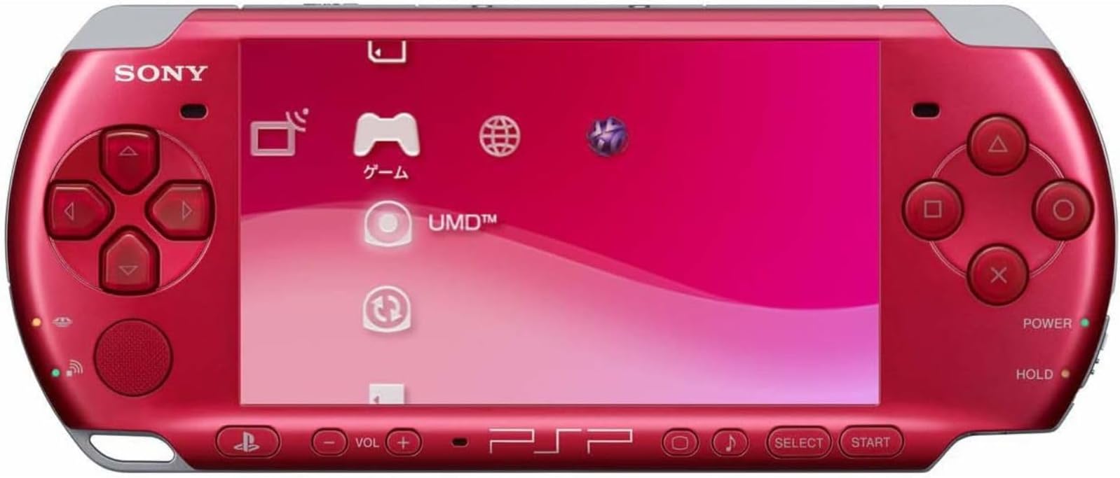 【整備済み品】 PSP「プレイステーション・ポータブル」 ラディアント・レッド (PSP-3000RR)