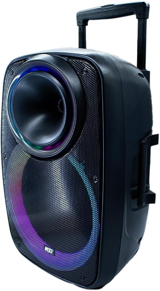 ASD-2495 CHORUS 12" Trolley Speaker | Wireless Microphone | Disco Light & Remote | 1700 Watts