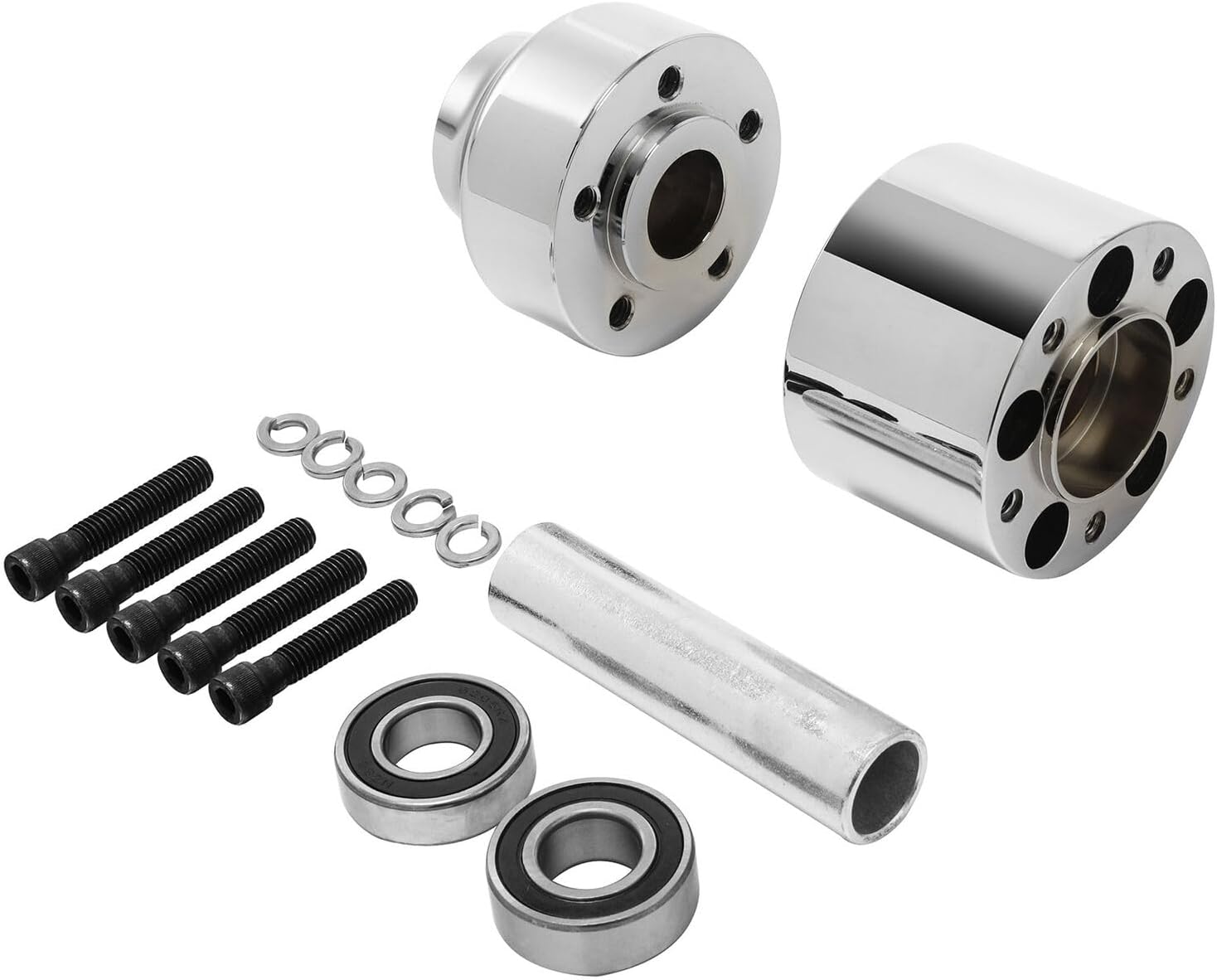TCMT Single Disc Front Wheel Hub Fit For Harley Touring Non ABS Models Road King Electra Street Road Glide Ultra Limited 1997-2008 Without ABS