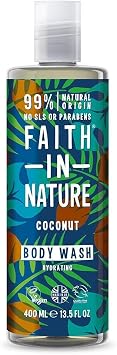 Faith In Nature Coconut Shampoo, Conditioner and Body Wash Trio | Vegan | Cruelty Free | 99% Natural Fragrance | Free From SLS or Parabens