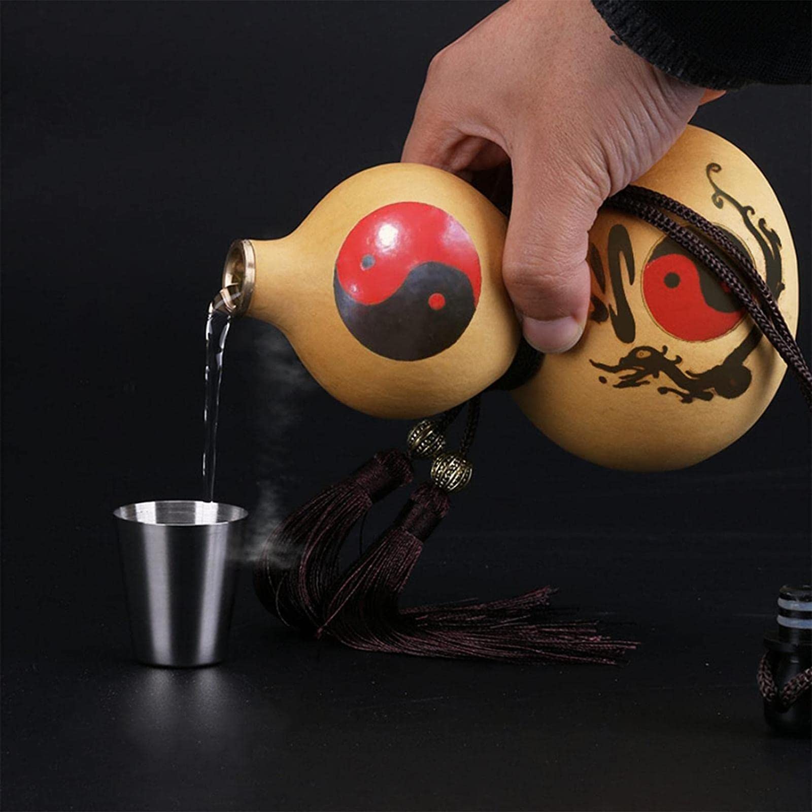 Amazon.co.jp: 酒瓢箪、天然瓢箪水装酒、小物座敷風水瓢箪、天然瓢箪