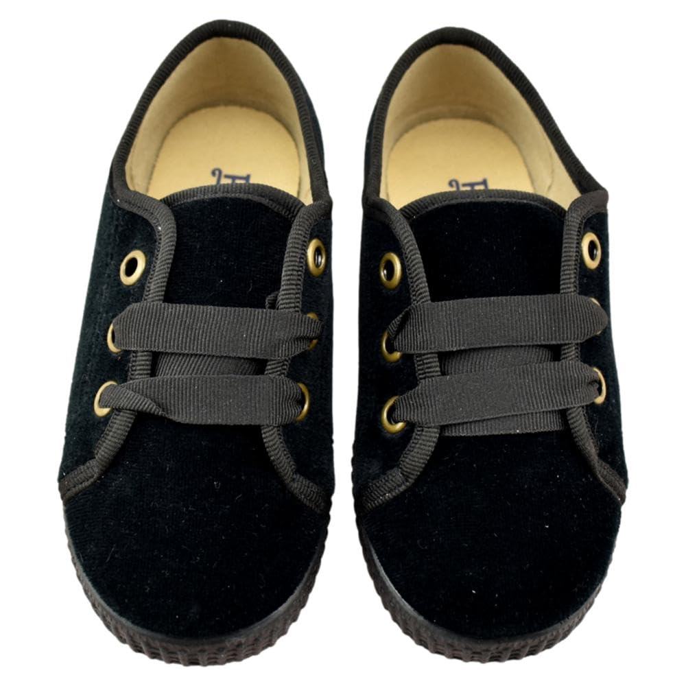 Batilas - Zapato de Terciopelo con Cierre de Cordones 458693 Terciopelo
