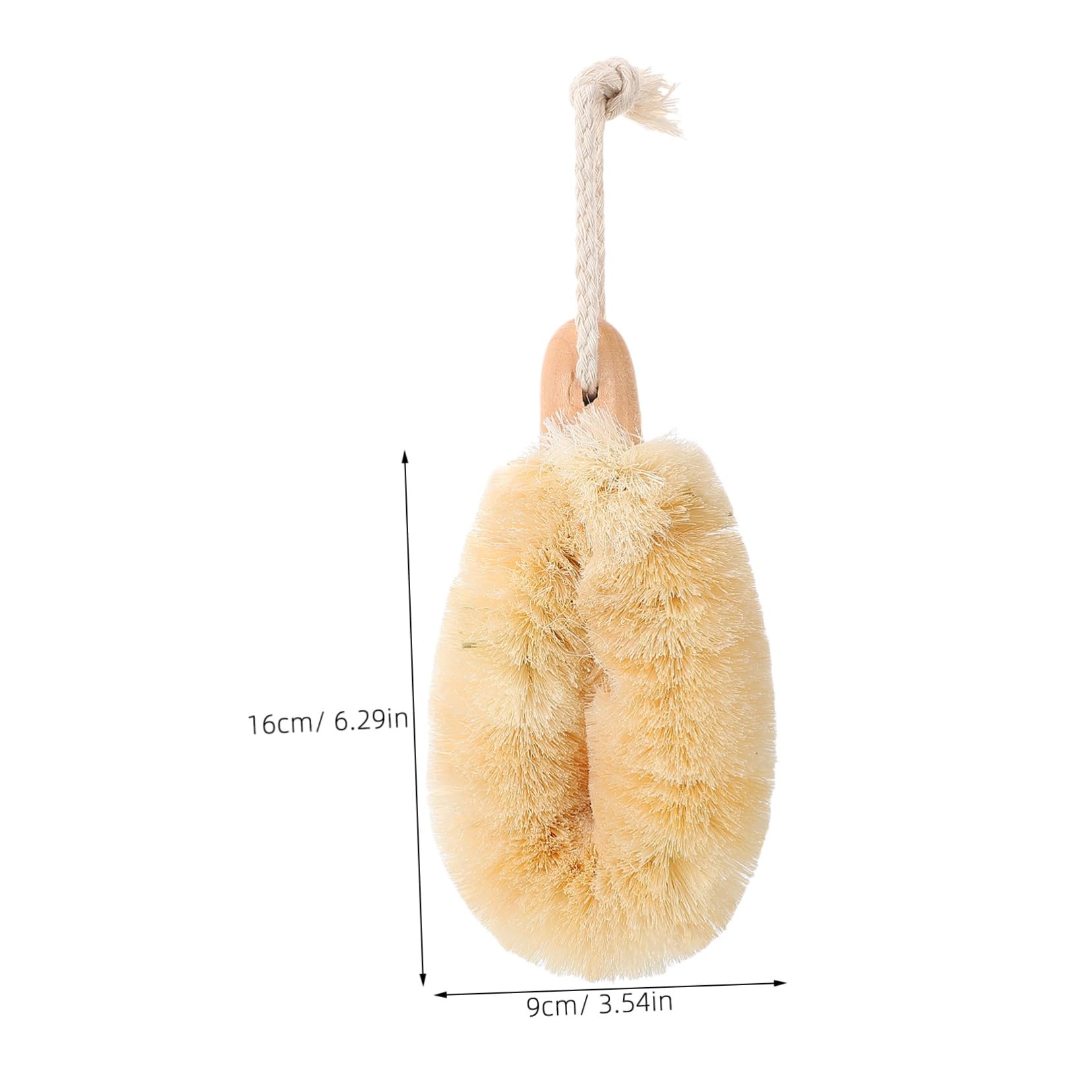 Didiseaon 5 Piezas cepillo de ducha de sisal cepillo de baño esponja de baño gel de ducha exfoliante corporal esponja de ducha flexible herramienta de baño fregador de baño cómodo Madera
