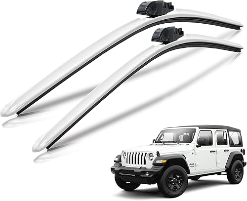 Vista 61 de Clix Wipers - Limpiaparabrisas para Jeep Wrangler & Gladiator (16 pulgadas/16 pulgadas) rojo (todos los modelos Wrangler y Gladiator)