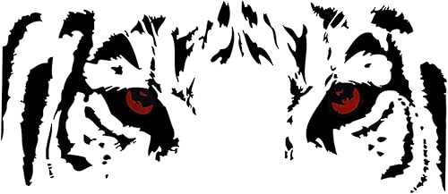 Miniatura 12 de Paquete de 2 calcomanías autoadhesivas para capó de automóvil, diseño de garra de calavera desgarrada, calcomanías decorativas para automóvil