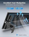 Liable LED Lumières de magasinage 2 Boîte... Ultra Lumineux 200W 28000LM Lumière de garage en aluminium, 6000K Éclairage de baie pour garage, atelier, entrepôt