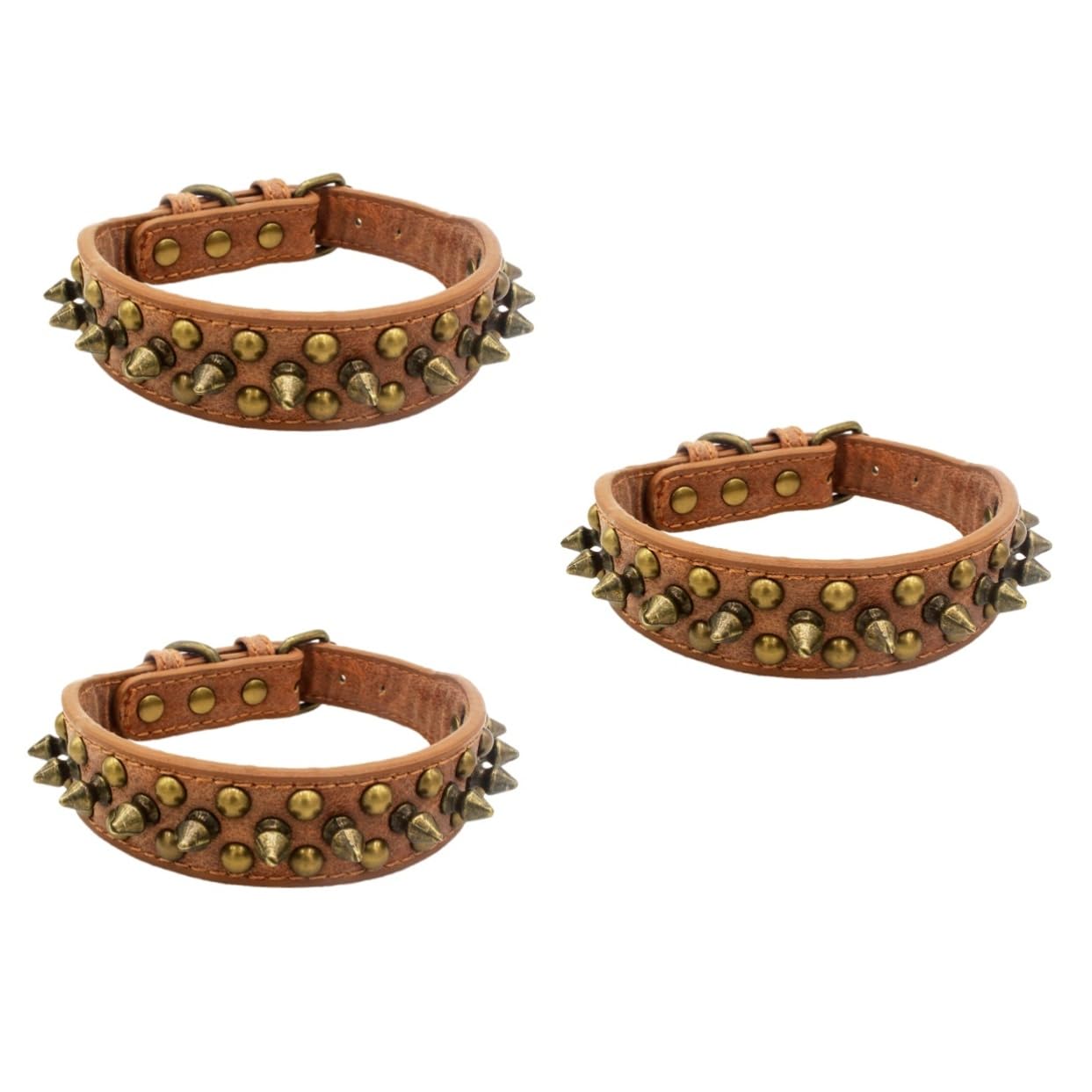 Colliers pour animaux de compagnie ornés de clous pour la promenade quotidienne des chiots