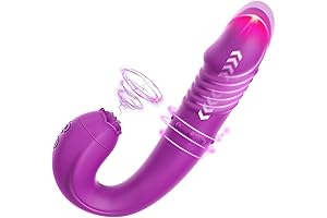 Thrusting Vibrator Dildo Sex Toys - Adult Toys G Spot Clitoral Licking...