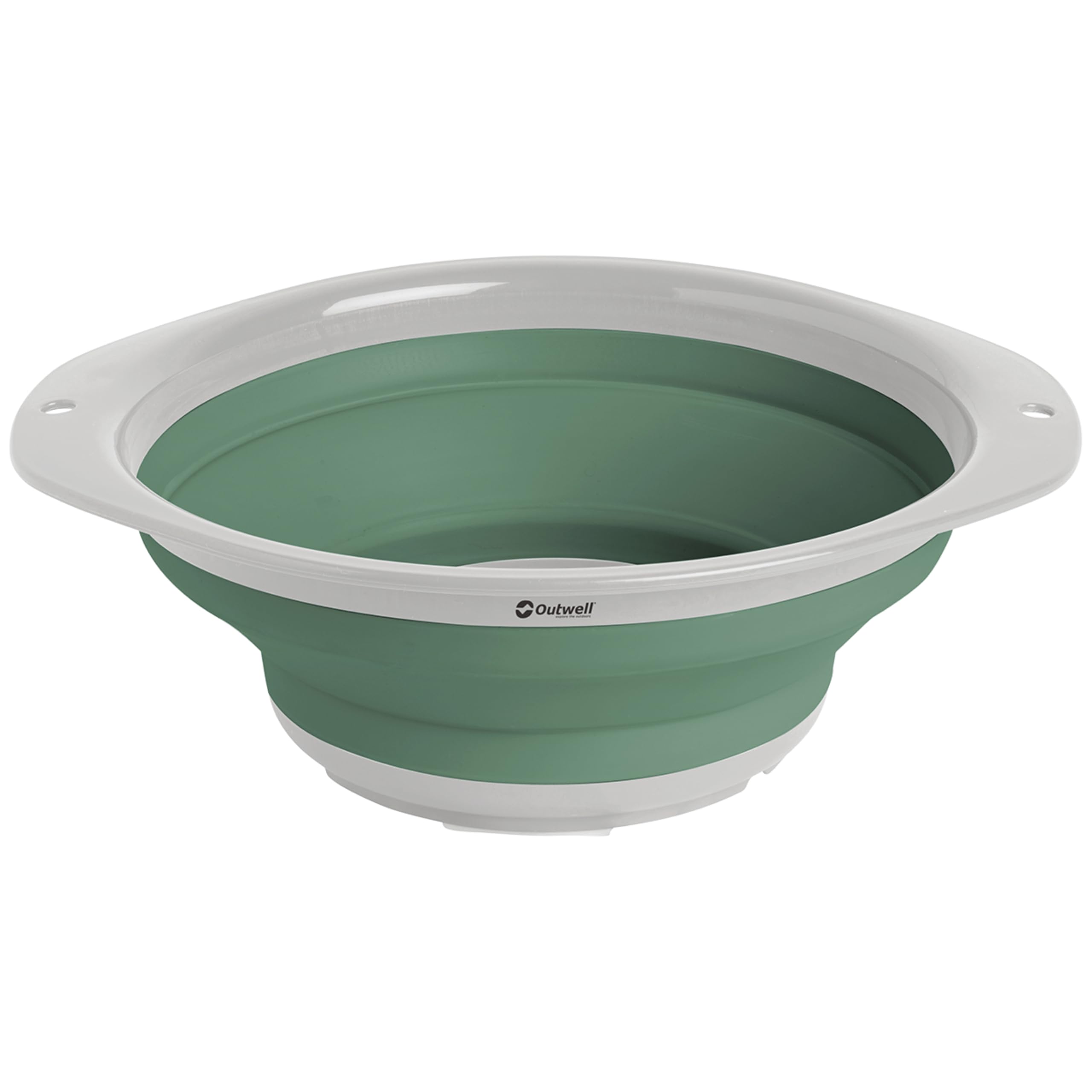 Outwell Collaps Bowl – Collapsible Camping Bowl – BPA Free for Outdoor Camping, Caravan, Picnic & Travel – Break Resistant, Dishwasher Safe, Compact Pack Size (Shadow Green, Small (1L))