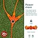 Philips EZGrip Outdoor Extension Cord with Multiple Outlets, Grounded 3 Prong Cord, Long Extension Cord Indoor with Multiple Outlets, Heavy Duty Extension Cord, 25 Ft, 16 AWG, Orange, SPC3253ZO/37-T1