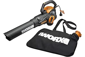 WORX WG512 - 12 Amp Electric Leaf Blower, Mulcher, Yard Vacuum