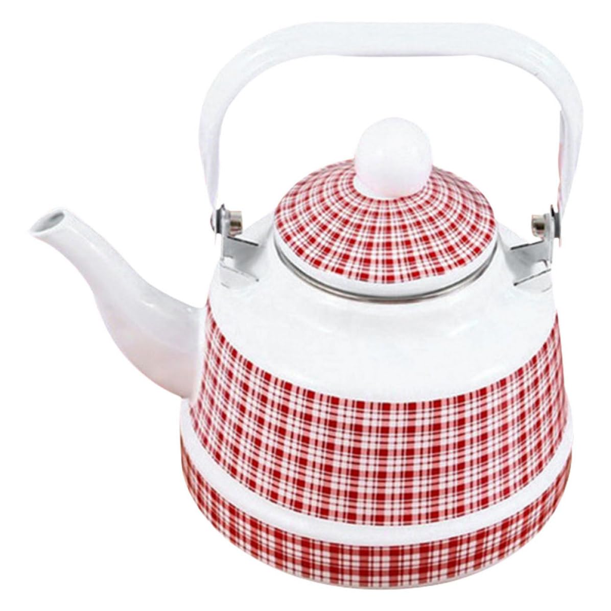 Bouilloire en émail avec poignée ergonomique pour une distribution uniforme de la chaleur