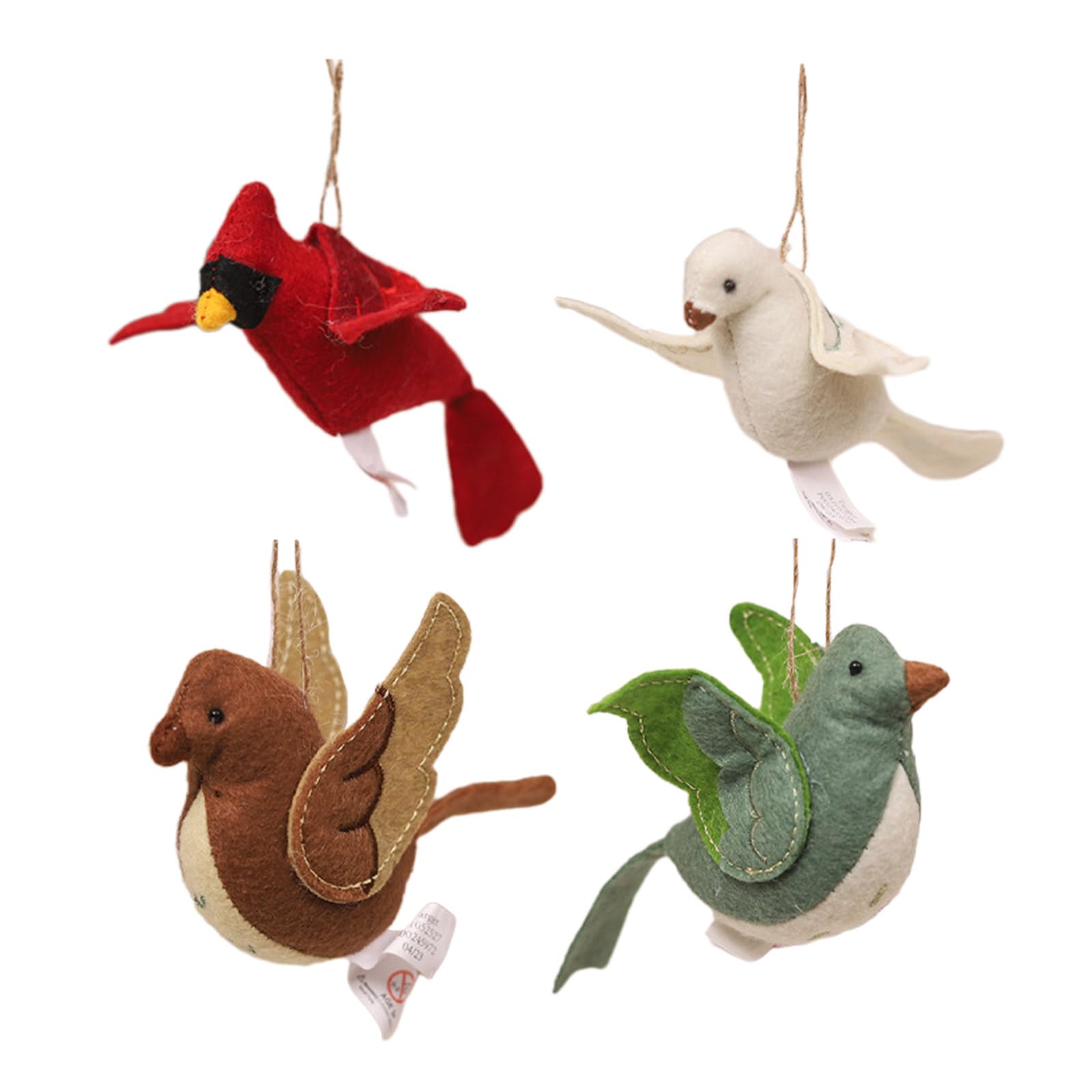Elnwnnkc Beautifully Crafted Decorations for Christmas Tree Cartoon Bird Ornament Decoration Hangers Bird Ornaments
