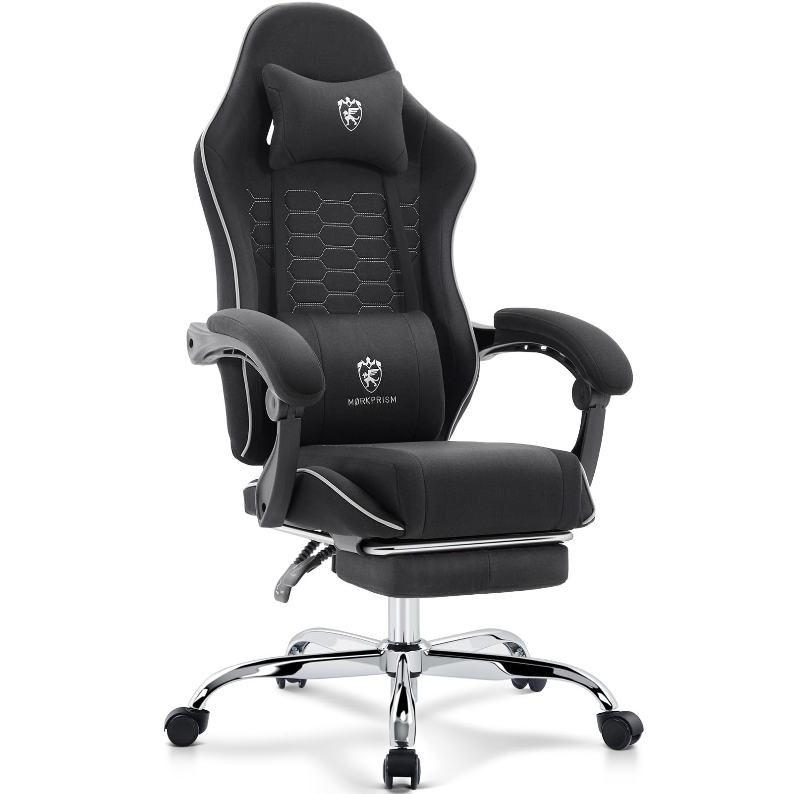 Gaming Chair,Computer Office Chair with Massage,Gel Pad,Black