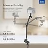 NEEWER Basics Soporte de escritorio con brazo mágico de 55cm con súper abrazadera, soporte para teléfono y adaptador de 1/4" a 3/8", brazo de micrófono aéreo, accesorios de fotografía para micrófono, cámara de acción, webcam, luz LED, UA061 3
