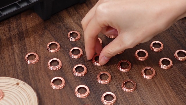 Image of 30 Pieces Oil Drain Plug Gasket Washer Seal 12mm Crush Washer Aluminum Engine Oil Crush Washers Compatible with Infiniti Part 11026-ja00a
