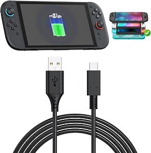 Charging Cable Replacement for Nintendo Switch 2/Switch/Lite/OLED/for PS5/PS5 Pro Controller, USB Type C Charger Cord Compatible with Xbox Series X/S Controller and More USB C Device(10ft)