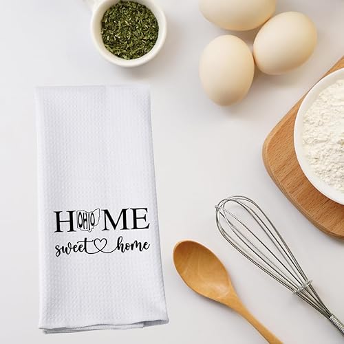Miniatura 4 de PWHAOO Ohio State - Toalla de cocina para el hogar, dulce hogar, regalo de recuerdo de Ohio, regalo para amantes del estado de Ohio (Sweet Home Ohio