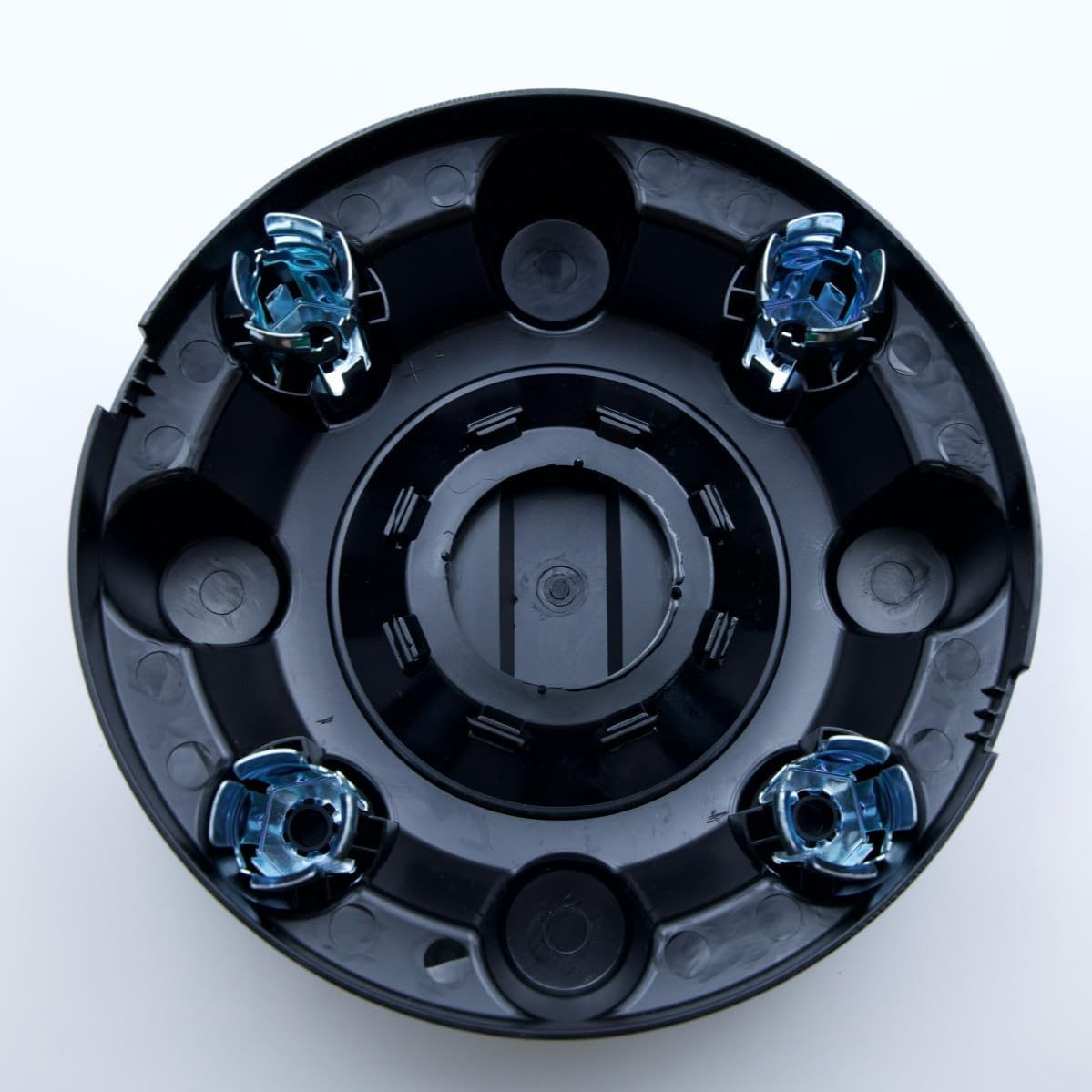 Front Gloss Black Center Wheel Hub Caps for 17-25 F250 F350 Super Duty Replace HC3Z-1130-J HC3Z1130J