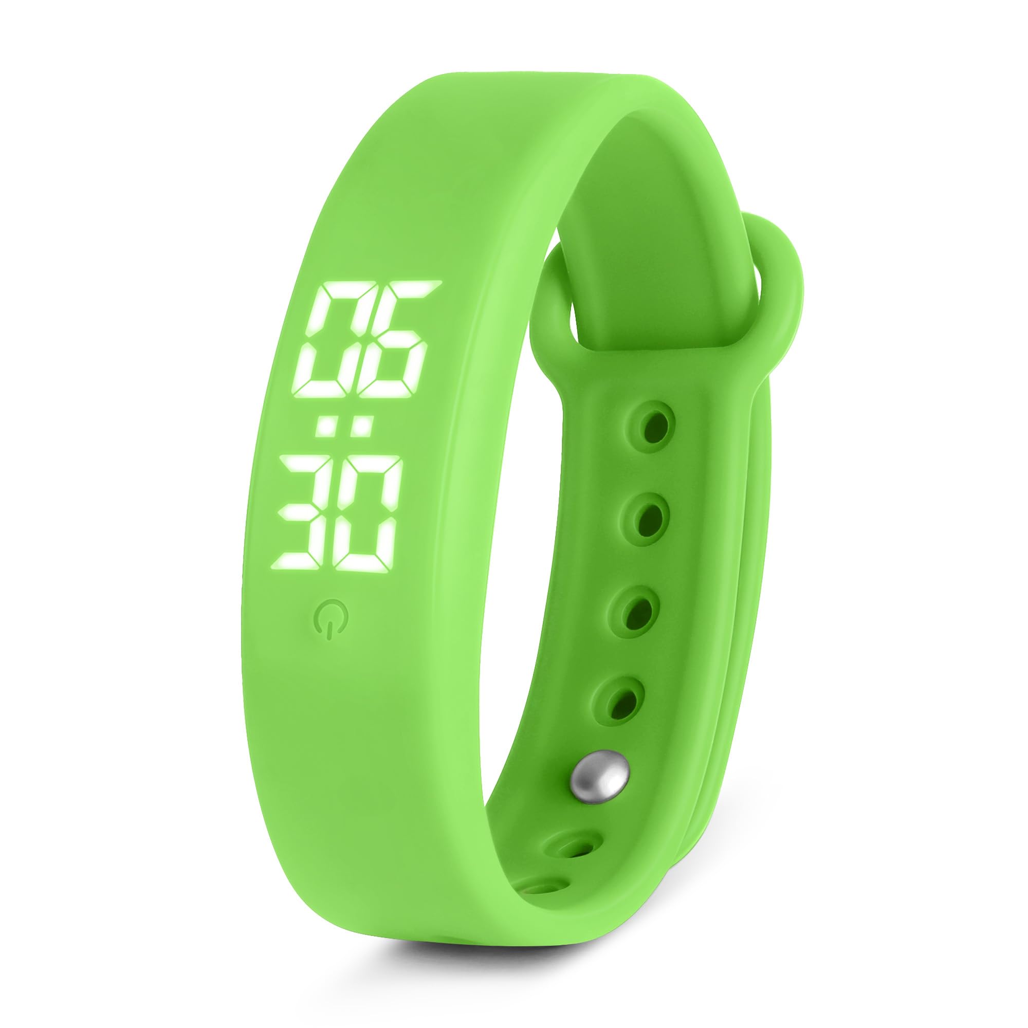 Vibrating Alarm Wristband, Silent Waterproof Watch with Temperature Detection, USB Rechargeable for Heavy Sleepers Students Sports-image-13