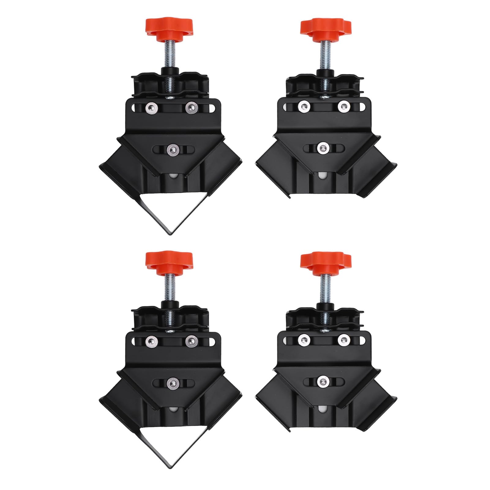 Generic Abrazadera Profesional de ángulo Recto de 90 Grados, Clamp/Holder de Esquina de Carpintería de Acero Inoxidable Duradero para Trabajadores de la Madera, 4 Uds.